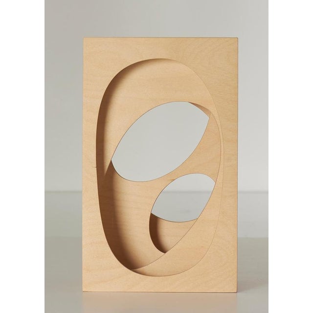 Contemporary Tall Fluid Cube Series 11 Wall Sculpture in Birch Plywood by A Hint of Neon For Sale - Image 3 of 6