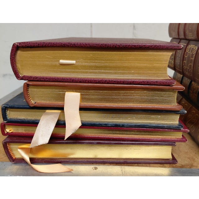Gold Easton Press Leather Bound Books Set of 10 For Sale - Image 8 of 13