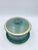 Vintage Studio Pottery Covered Berry Bowl With Lid and Drip Plate, Blue Green Ceramic Colander, Signed Handmade Produce Keeper For Sale - Image 4 of 13