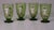 Tea Glass Cups Karl Moser Style Hand Panted Enamel Renaissance Guardsmen Green - Set of 4 For Sale - Image 16 of 17