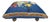 Vintage Floral Upholstered Footstool on Brass Ball Casters For Sale