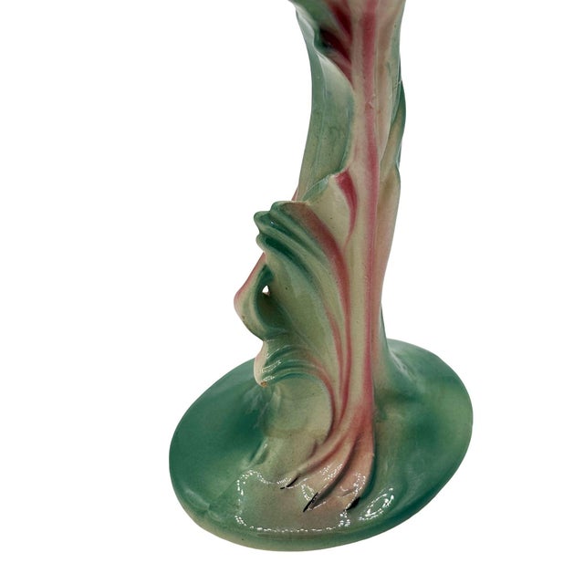 Ceramic 1950s Large 10" MCM California Pottery Ceramic Bashful Pink Flamingo Tabletop Statue For Sale - Image 7 of 10