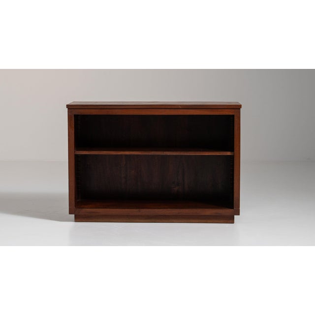 Chestnut 1960-1969 Denmark Rich Mahogany Open Mahogany Bookcase For Sale - Image 8 of 11