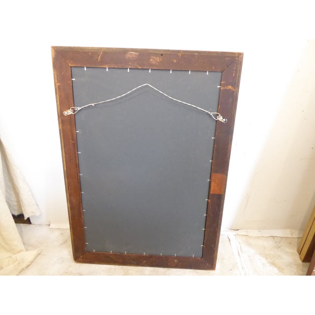 American Antique Distressed Silverleaf Mirror For Sale - Image 3 of 4