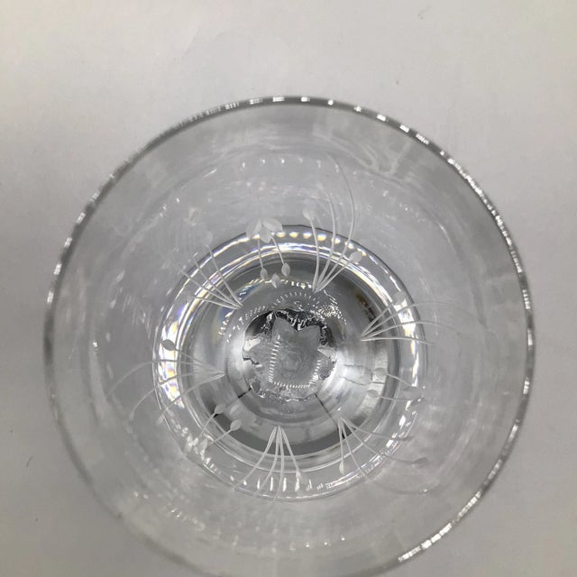 Gorham Crystal Wine Glasses “Jolie” - A Pair For Sale In Sacramento - Image 6 of 9