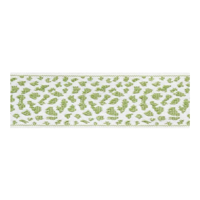 Sample - Schumacher Leopard Tape in Leaf For Sale