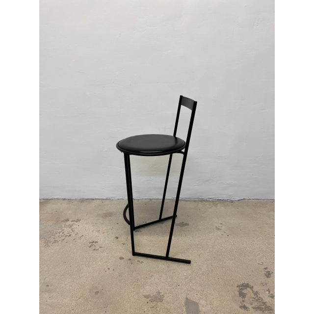 1980s Emilio Nanni Musmé Counter Stool for Fly Line, 1984 For Sale - Image 5 of 13