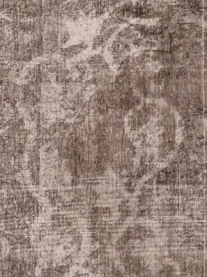 Gray Vintage Tabriz Handmade Wool Rug