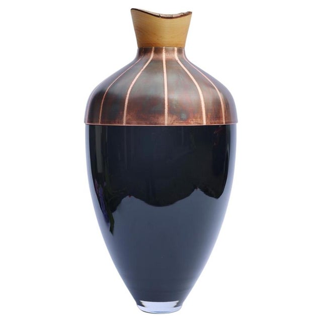 Metal Pattern Patina Nani Vessel in Copper and Brass by Pia Wüstenberg For Sale - Image 7 of 7