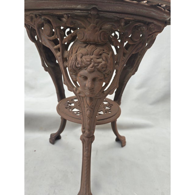 1940s Victorian Iron Bistro Tables, Pair For Sale In Los Angeles - Image 6 of 10