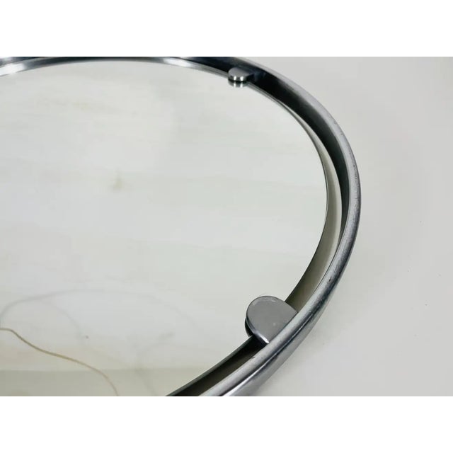 Metal Heavy Aluminium Mirror by Hillebrand, Germany, 1960s For Sale - Image 7 of 11