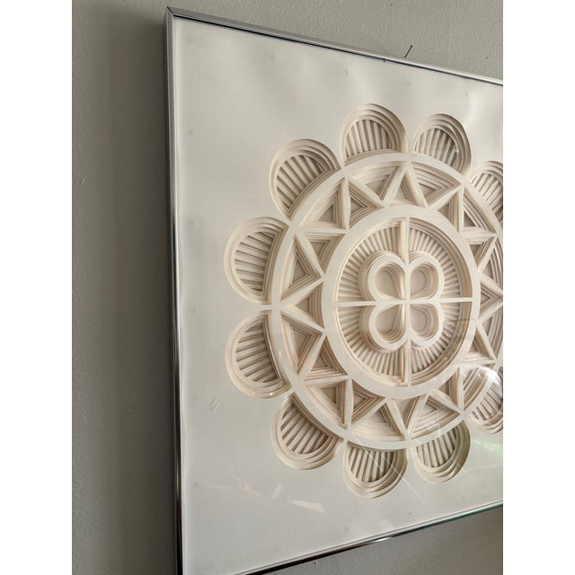 1970s Nancy Miller Hand-Cut Layered Paper Geometric Wall Art For Sale In Seattle - Image 6 of 14