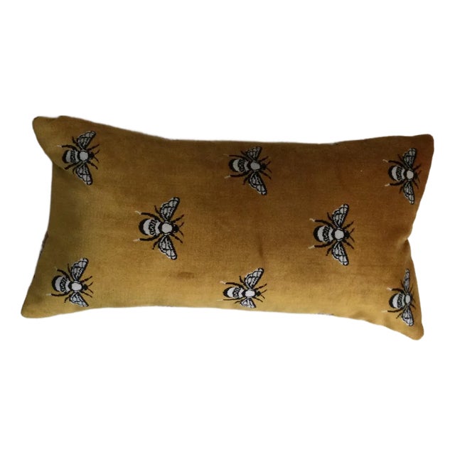 Britex Bee Kind Velvet Pillow For Sale