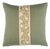 Schumacher Ashoka 18" Pillow In Leaf & Blush For Sale