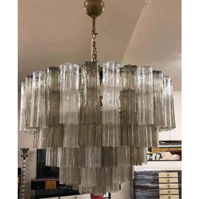 Art Deco Murano Glass Chandelier For Sale - Image 4 of 10