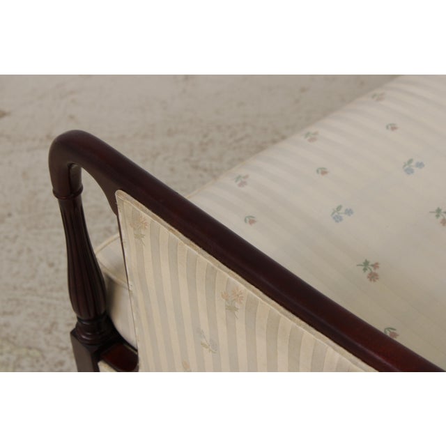 Laine Sheraton Style Mahogany Settee Loveseat For Sale - Image 13 of 18