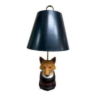 Vintage 1990s Fox Desk/Table Lamp For Sale