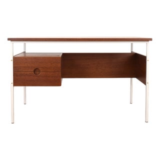 Mid-Century Modern Danish Teak Desk, 1970s For Sale
