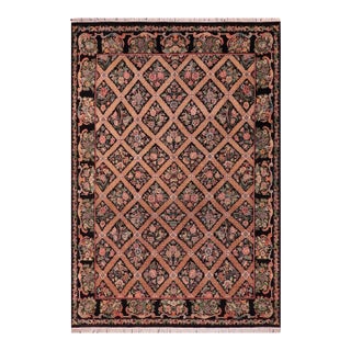 Botainical Bakhtair Pak-Persian Black/Black Wool Rug - 9'2'' X 12'2'' For Sale