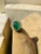 9.48ct Cabochon Emerald & Diamond Ancient Dome Ring in 18k Solid Gold Size 7 For Sale - Image 4 of 12