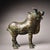 Large Bronze Ox Statue With Gold Inlay, Ancient Script and Dragon Motifs For Sale In Los Angeles - Image 6 of 10