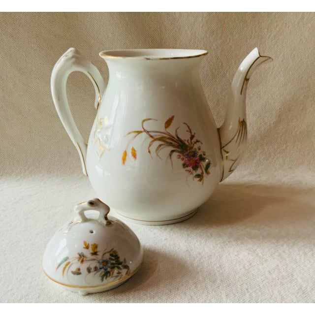 …..Discovered in Paris | Rare Early Limoges with Historical Provenance A magnificent antique French porcelain teapot...