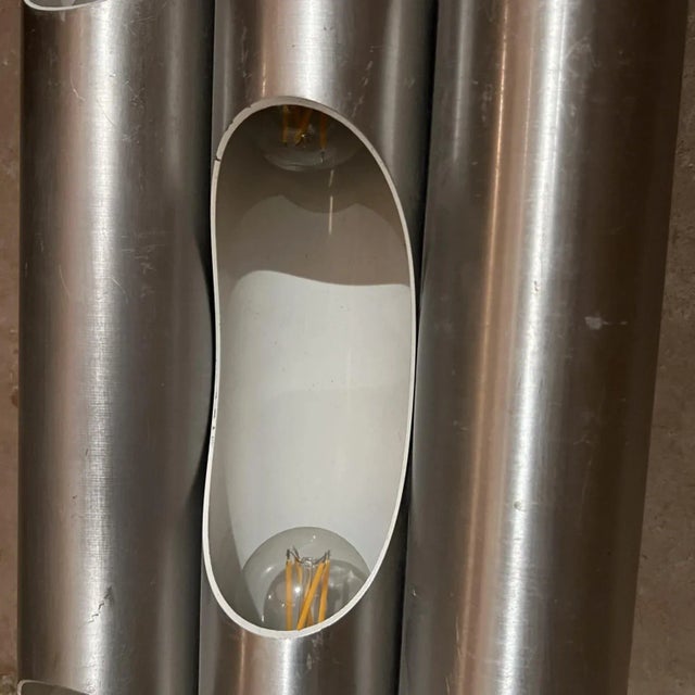 1960s Fuga Metal Tubular Wall Sconce Maija Liisa Komulainen Raak Amsterdam For Sale In San Diego - Image 6 of 7