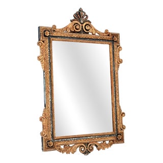 Antique Italian Gilt Wood Mirror, 1900 For Sale