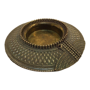 Antique Ethnic Brass Traditional Anklet Bracelet From India Vide Poche