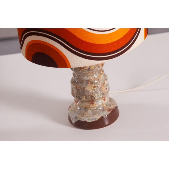 Vintage Ceramic Table Lamps from Scheurich, Germany, 1970s Set of 2 For Sale - Image 4 of 6