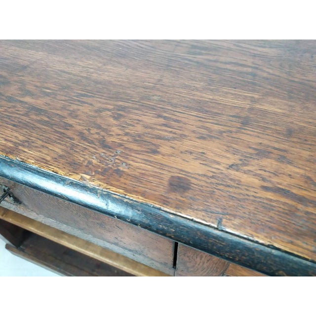 Vintage Counter in Oak For Sale - Image 12 of 18