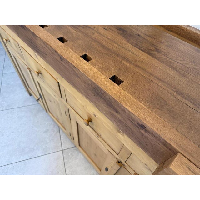 Apothecary Drawer Workbench in Pine For Sale - Image 11 of 18