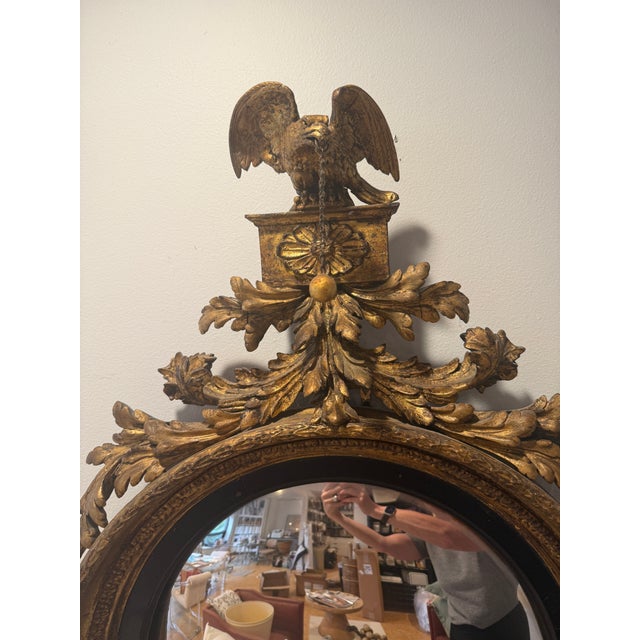 Early 19th Century Neoclassical Convex “Bull’s-Eye”English Regency Mirror For Sale - Image 5 of 10