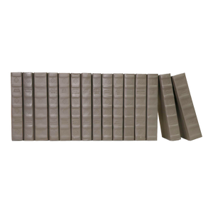 Decorative Books - Smoke Rebound Leather - Grey Books By The Foot
