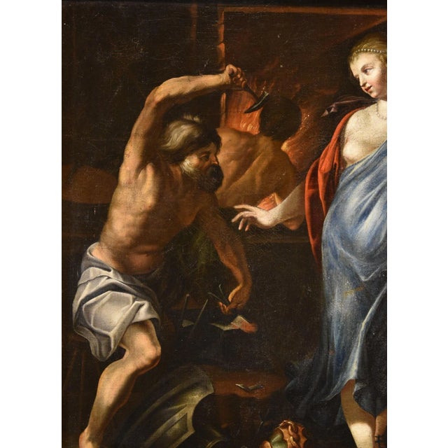 Workshop of Jacques Blanchard, Thetis Hephaestus, 1630, Oil on Panel, Framed For Sale - Image 8 of 16