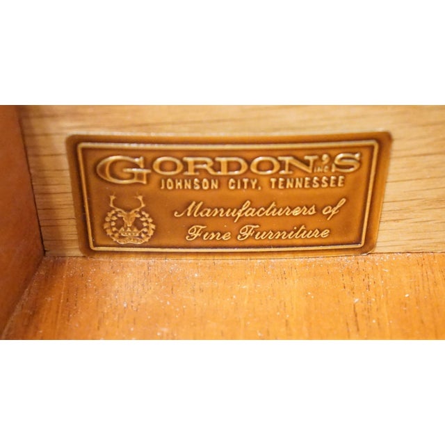 Gordon's Furniture Solid Mahogany Traditional Style 22" Chairside Chest / Four Drawer Nightstand For Sale - Image 10 of 13