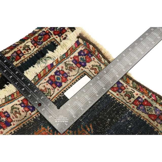 Mid 20th Century Vintage Persian Tabriz Rug - 01'06 x 02'00 For Sale - Image 5 of 7