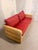 Wood and Red Leather Sofa from Sprenger Möbel, Switzerland, 2000s For Sale - Image 12 of 18
