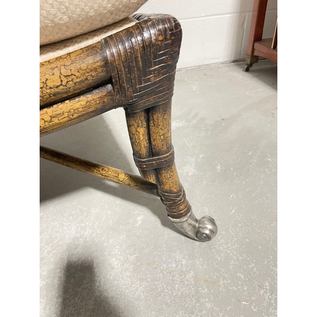 Maitland Smith Rattan Chair For Sale In Buffalo - Image 6 of 13