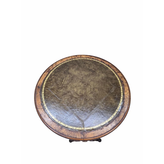Antique Victorian Eastlake Round Tilt-Top Games Table For Sale - Image 10 of 12
