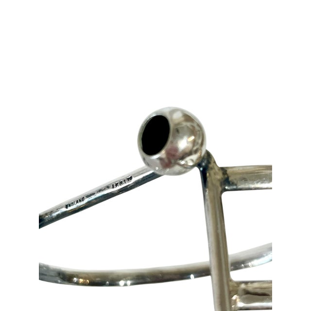 Antique English Sheffield Silver Art Deco Toast Rack For Sale - Image 10 of 10