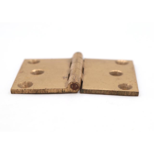Traditional Vintage 3 X 2 In. Corbin Solid Brass Cabinet Hinge For Sale - Image 3 of 5