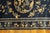 1930s 1930s Blue Navy Floral Medallion Antique Chinese Peking Rug 2'0" X 4'6" Handknotted Wool Carpet For Sale - Image 5 of 6