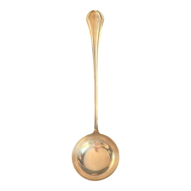 Vintage Christofle Silverplate Soup Ladle, France For Sale