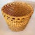 Large Mid-Century Burned Bamboo & Rattan Floor Planter Basket For Sale - Image 4 of 12
