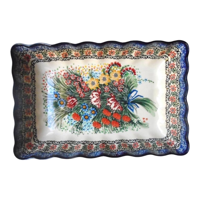 Vintage Ceramika Artystyczna Rectangular Baking/Serving Dish For Sale