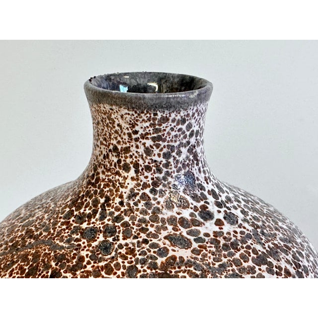 Handcrafted ceramic vase from the traditional Römhild pottery workshop in Thuringia, one of Germany's most important...