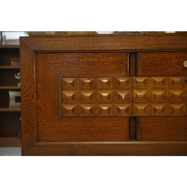 Brutalist Buffet attributed to Charles Dudouyt, 1940s For Sale - Image 10 of 11