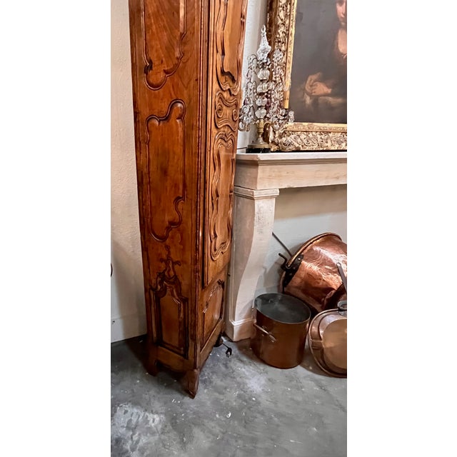 18th Century Tall French Cherry Horloge/ Case Clock For Sale - Image 9 of 12