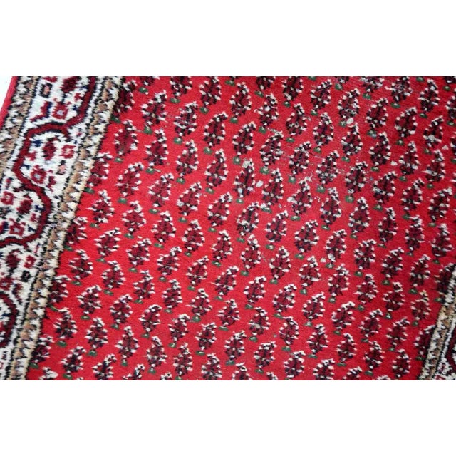 Textile 1970s Handmade Vintage Indian Seraband Rug 3' X 5.1' For Sale - Image 7 of 11